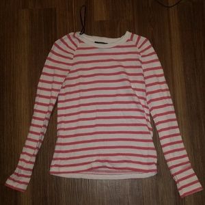 Pink striped sweater